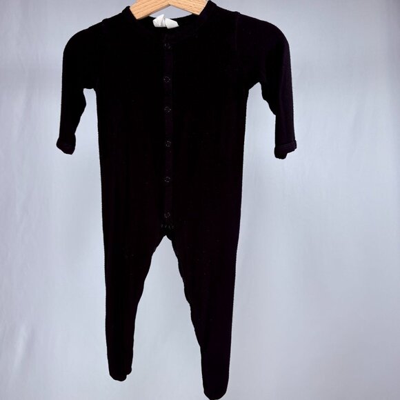 Kyte Baby Midnight Solid Black Bamboo Snap Footed Sleeper Outfit 3-6m / 6m - Picture 7 of 8
